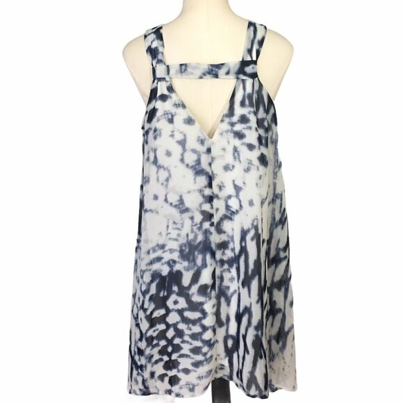 Paper Crane Blue and White Tie-Dye Dress Size M - Picture 3 of 4